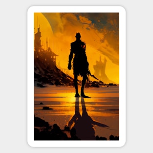 Beyond the Stars: The Alien Bounty Hunter's Deadly Pursuit Sticker